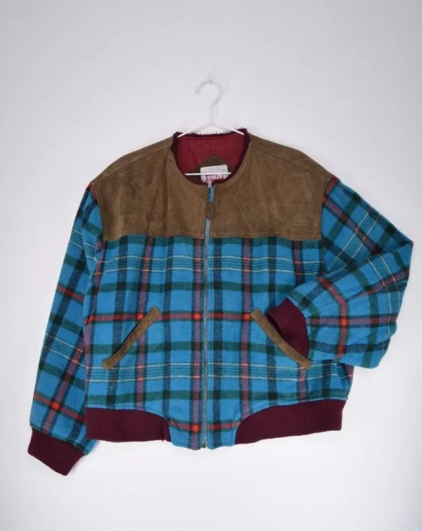 Front view of Wool Bomber Jacket - Classic vintage fashion for rent from Circular Costume Ireland