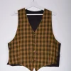 Front view of Plaid Waistcoat - Elegant vintage fashion for rent from Circular Costume Ireland