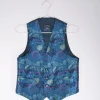 Front view of Blue Waistcoat - Classic vintage fashion from Circular Costume Ireland